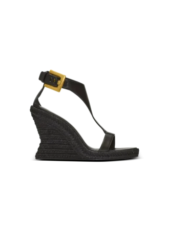 Espadrillas con zeppa in pelle di agnello Anthem