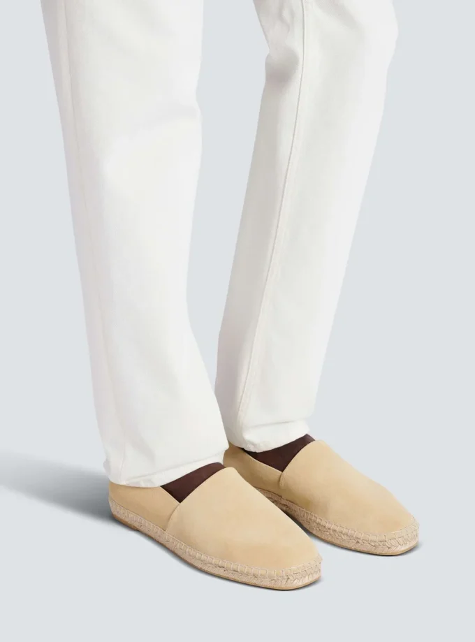 Espadrillas in pelle scamosciata