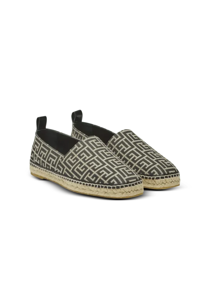 Espadrillas jacquard con monogramma