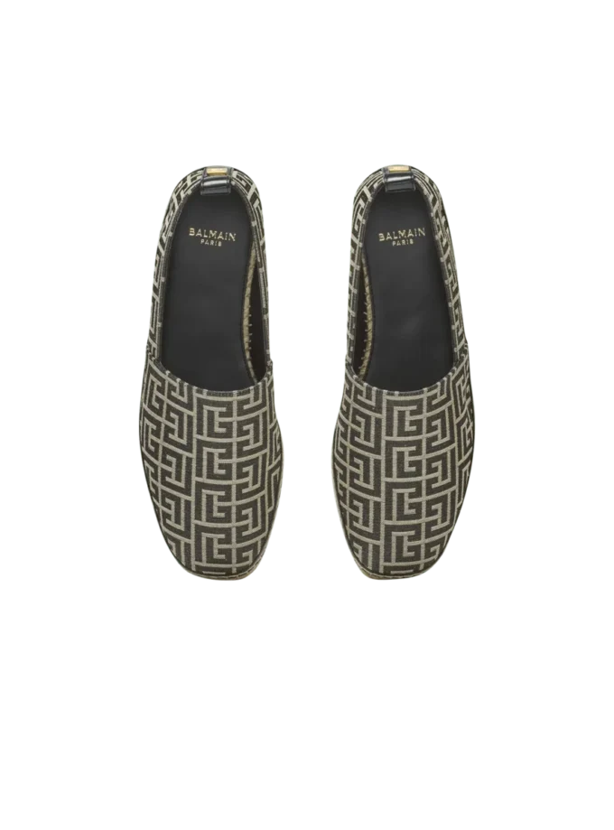 Espadrillas jacquard con monogramma