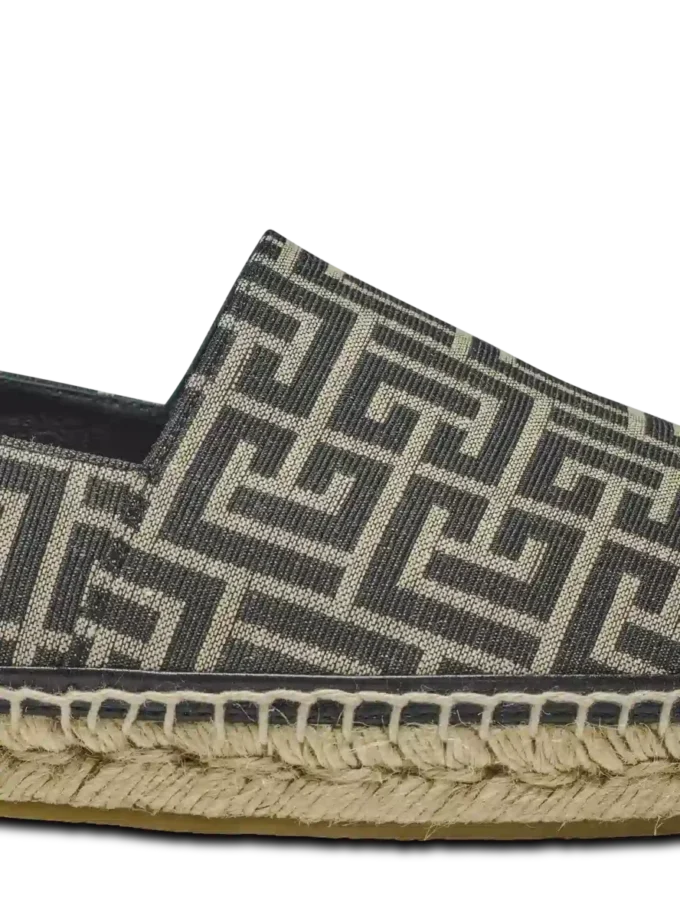 Espadrillas jacquard con monogramma
