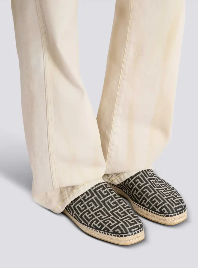 Espadrillas jacquard con monogramma