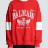 Felpa boxy Balmain College Felpa boxy Balmain College