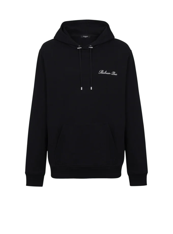 Felpa con cappuccio Balmain Signature Felpa con cappuccio Balmain Signature