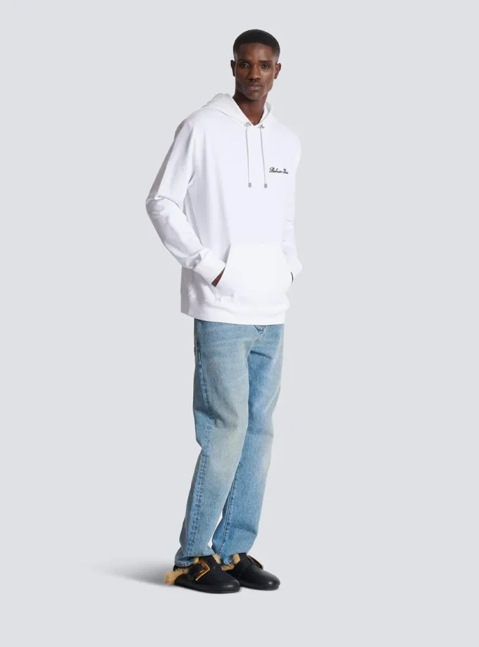 Felpa con cappuccio Balmain Signature