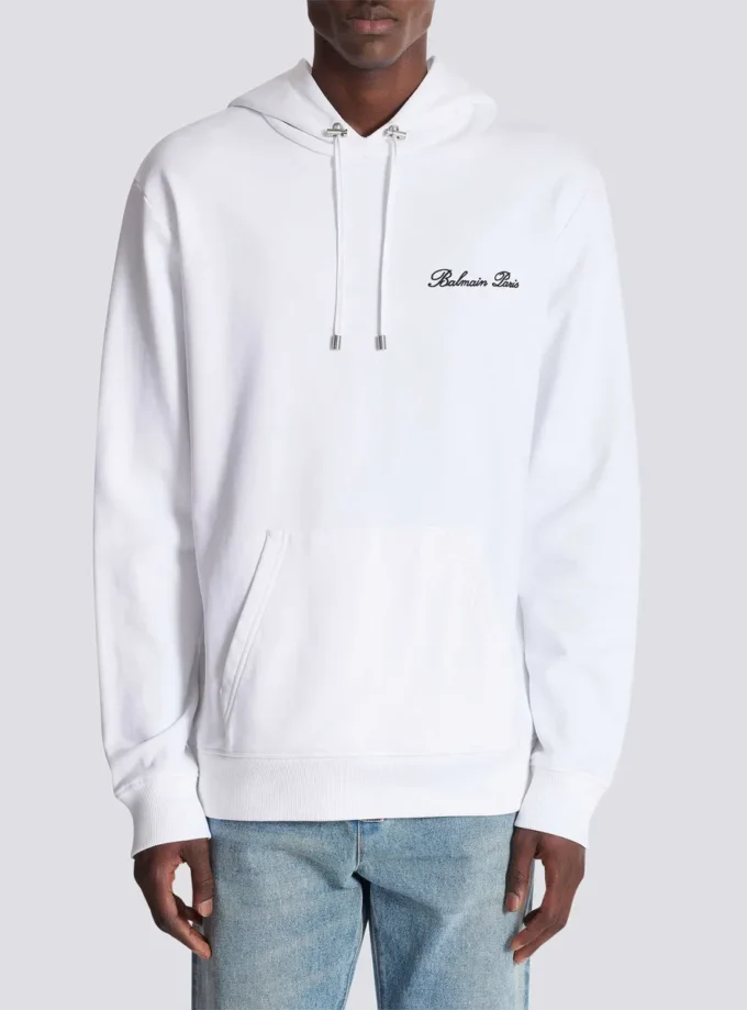 Felpa con cappuccio Balmain Signature