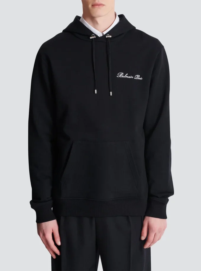 Felpa con cappuccio Balmain Signature Felpa con cappuccio Balmain Signature