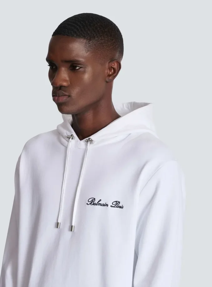 Felpa con cappuccio Balmain Signature