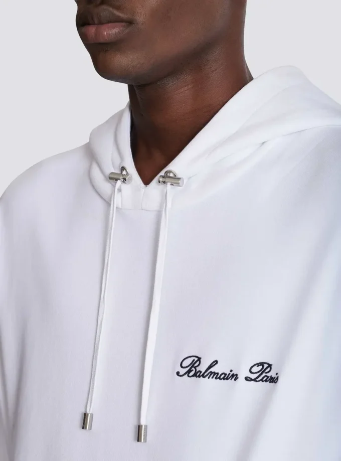 Felpa con cappuccio Balmain Signature