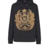 Felpa con cappuccio ricamata Balmain Écusson Felpa con cappuccio ricamata Balmain Écusson