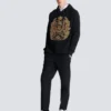 Felpa con cappuccio ricamata Balmain Écusson Felpa con cappuccio ricamata Balmain Écusson