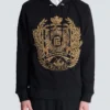 Felpa con cappuccio ricamata Balmain Écusson Felpa con cappuccio ricamata Balmain Écusson