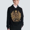 Felpa con cappuccio ricamata Balmain Écusson Felpa con cappuccio ricamata Balmain Écusson