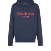 Felpa con cappuccio stampata Balmain Paris Felpa con cappuccio stampata Balmain Paris