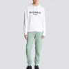 Felpa con cappuccio stampata Balmain Paris Felpa con cappuccio stampata Balmain Paris