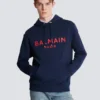Felpa con cappuccio stampata Balmain Paris Felpa con cappuccio stampata Balmain Paris