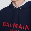 Felpa con cappuccio stampata Balmain Paris Felpa con cappuccio stampata Balmain Paris