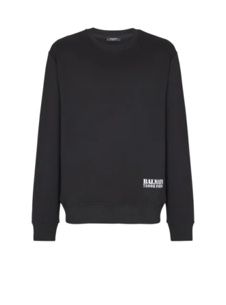 Felpa con stampa Small Balmain Stamp