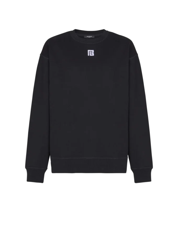 Felpa in cotone con ricamo PB Felpa in cotone con ricamo PB