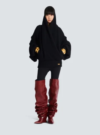 Felpa oversize con cappuccio