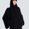Felpa oversize con cappuccio Felpa oversize con cappuccio