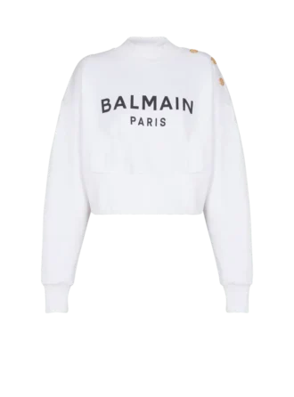 Felpa stampata Balmain Paris