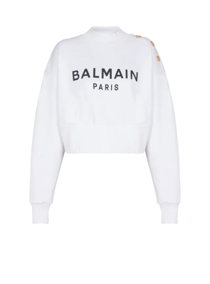Felpa stampata Balmain Paris