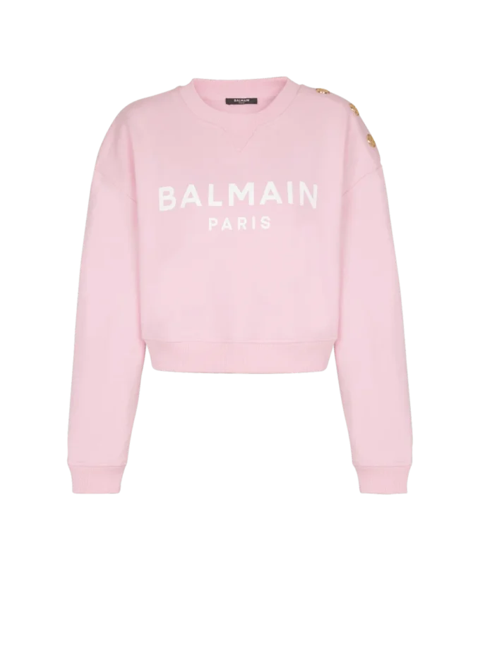 Felpa stampata Balmain Paris