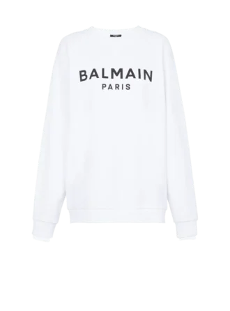 Felpa stampata Balmain Paris