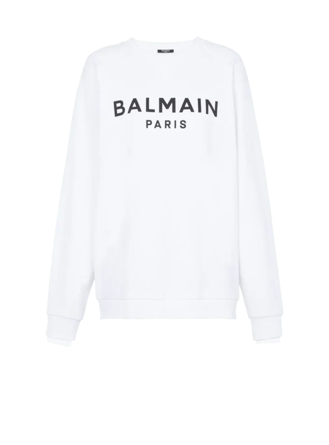 Felpa stampata Balmain Paris Felpa stampata Balmain Paris