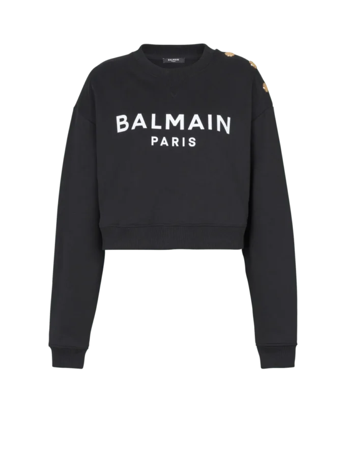 Felpa stampata Balmain Paris Felpa stampata Balmain Paris