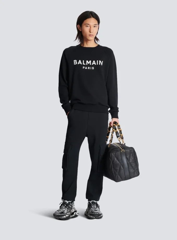 Felpa stampata Balmain Paris