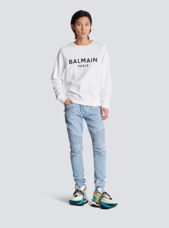 Felpa stampata Balmain Paris