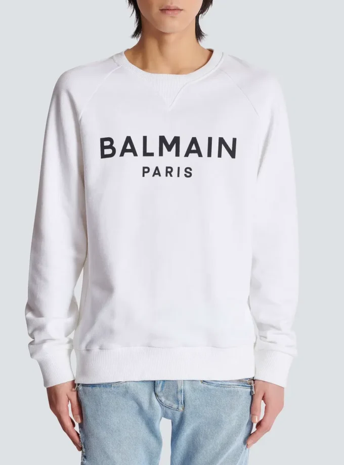 Felpa stampata Balmain Paris Felpa stampata Balmain Paris