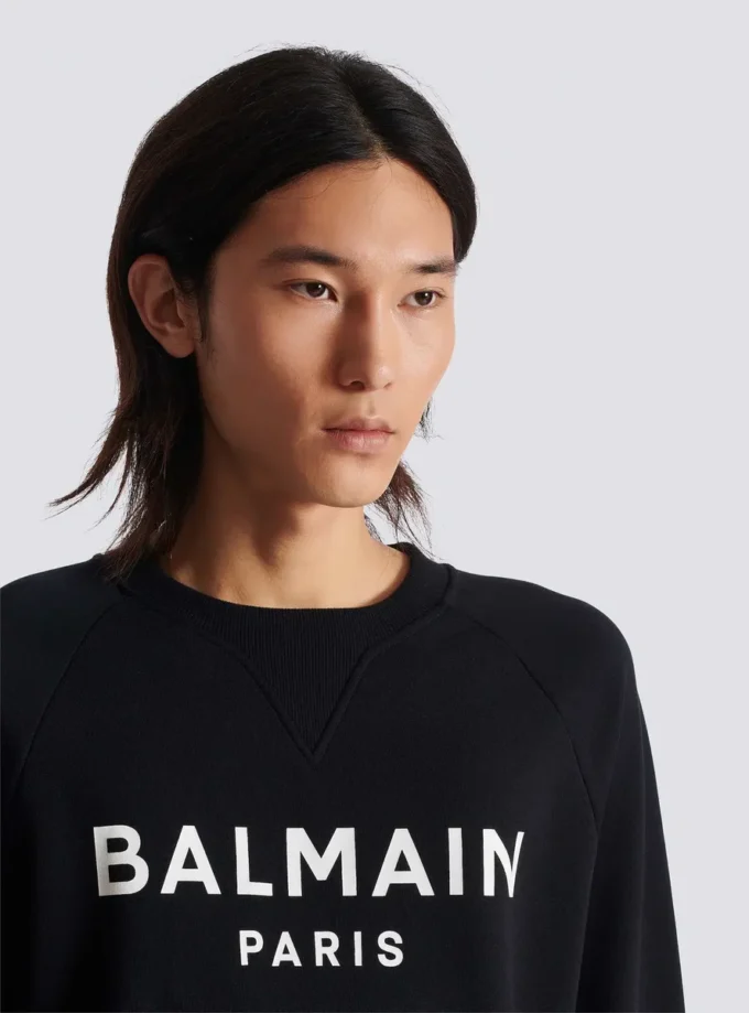 Felpa stampata Balmain Paris