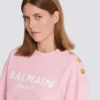 Felpa stampata Balmain Paris