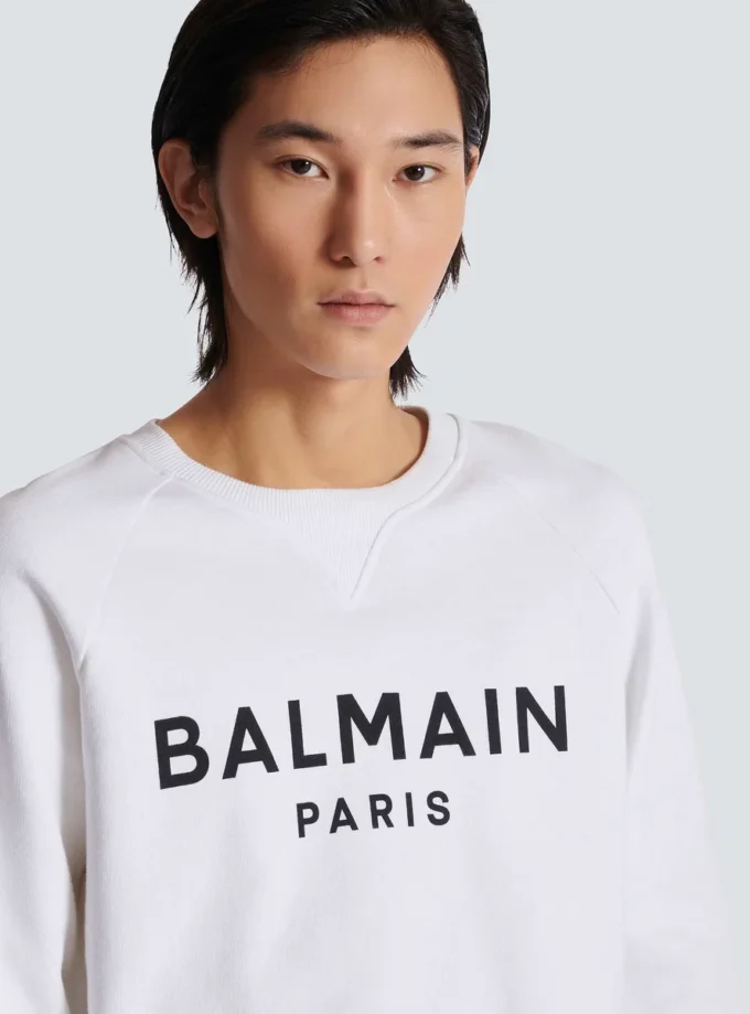 Felpa stampata Balmain Paris Felpa stampata Balmain Paris