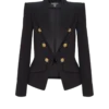 Giacca a 6 bottoni in jacquard