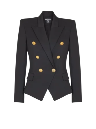 Giacca aderente Grain de poudre con 6 bottoni