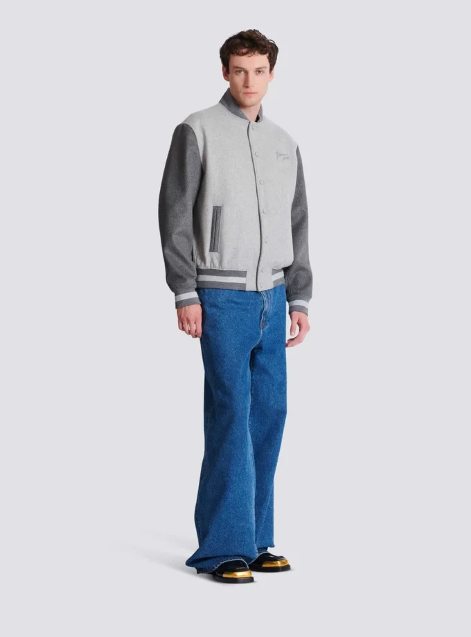 Giacca college in lana e cashmere