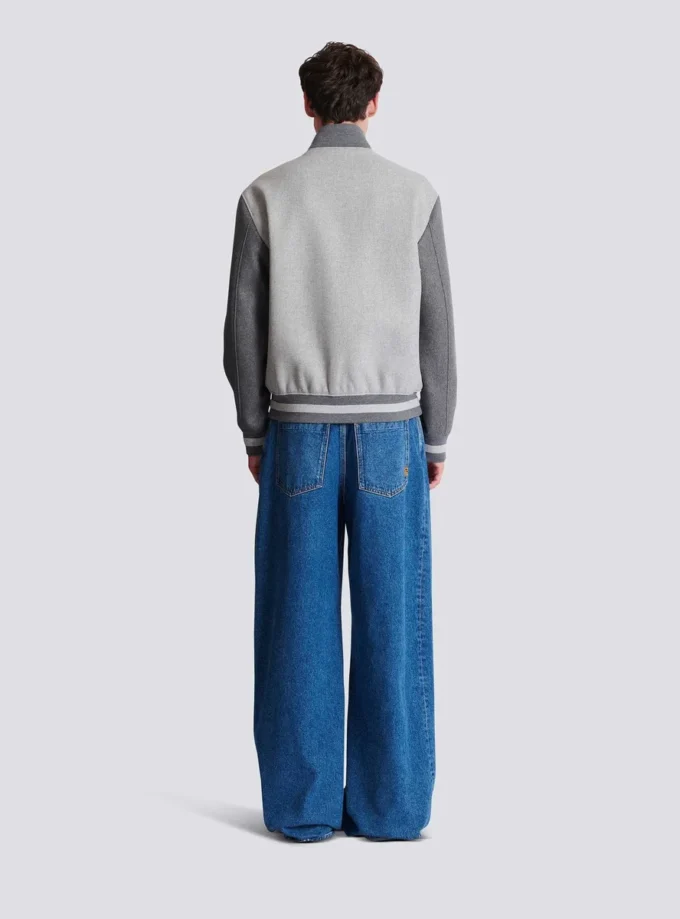 Giacca college in lana e cashmere