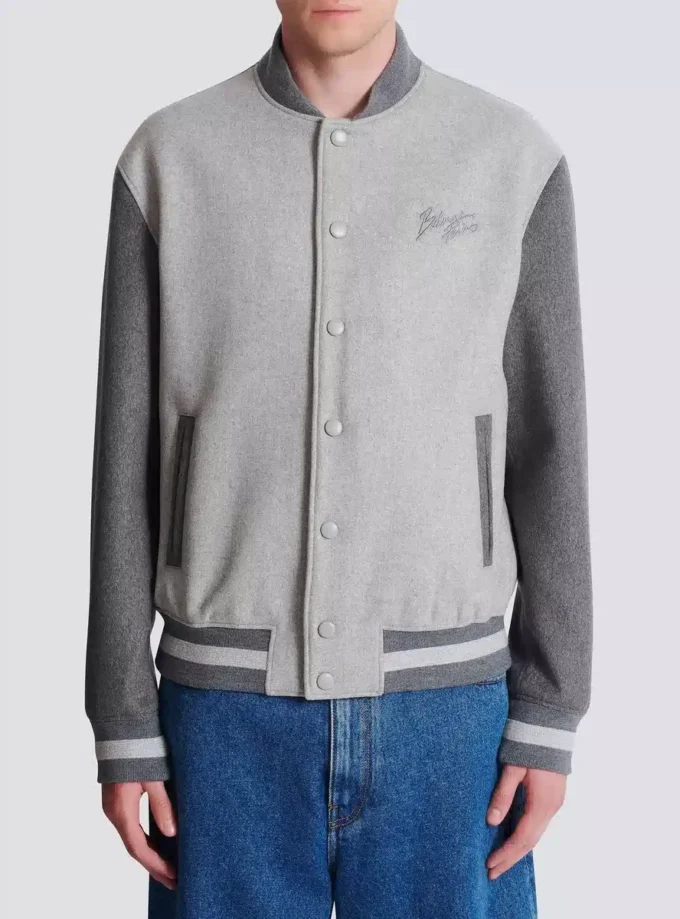 Giacca college in lana e cashmere