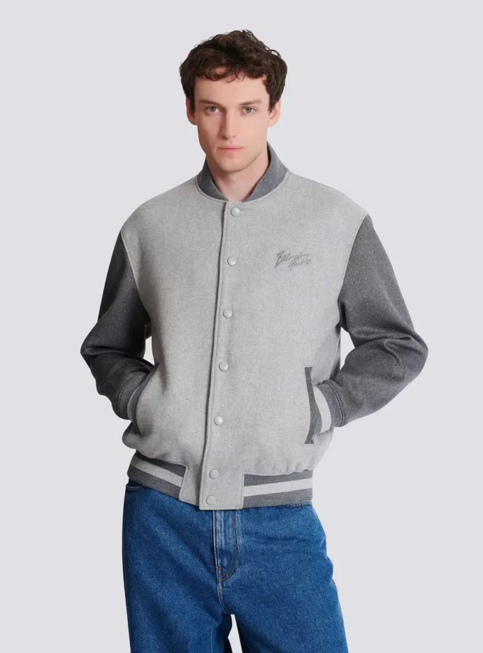 Giacca college in lana e cashmere