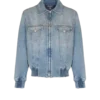 Giacca corta in denim foderata Giacca corta in denim foderata
