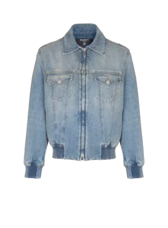 Giacca corta in denim foderata
