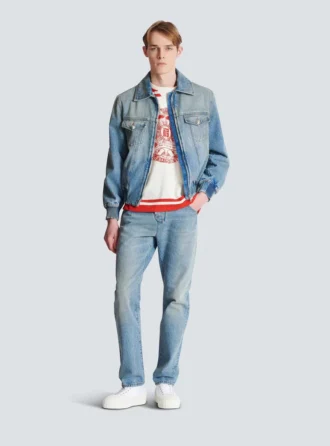 Giacca corta in denim foderata