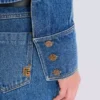 Giacca corta in denim slavato Giacca corta in denim slavato