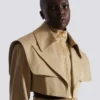 Giacca corta in gabardine