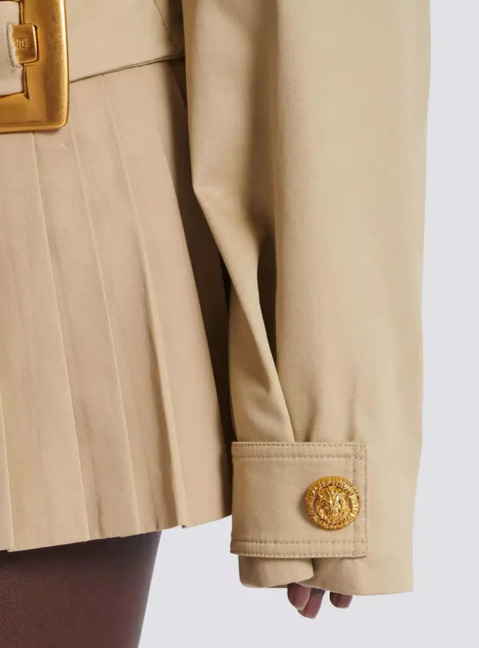 Giacca corta in gabardine