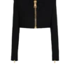 Giacca corta in lana grain de poudre Giacca corta in lana grain de poudre